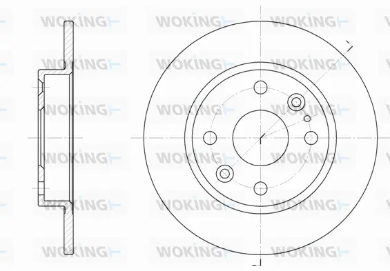 D61119.00 WOKING Тормозной диск (фото 1)