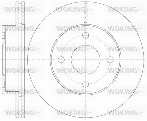 D61131.10 WOKING Тормозной диск (фото 1)