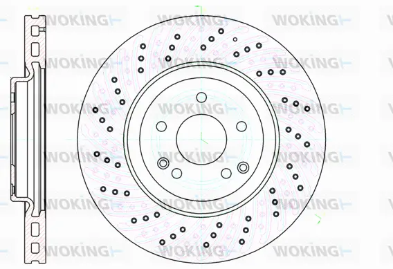 D61138.10 WOKING Тормозной диск (фото 1)