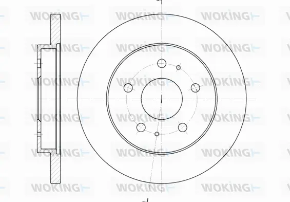 D61143.00 WOKING Тормозной диск (фото 1)