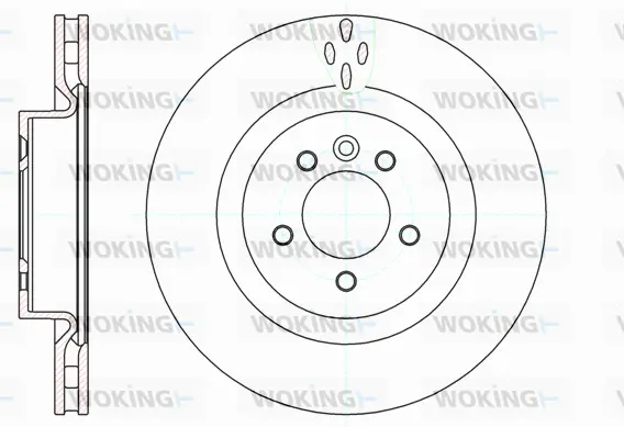 D61149.10 WOKING Тормозной диск (фото 1)
