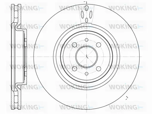 D61151.10 WOKING Тормозной диск (фото 1)