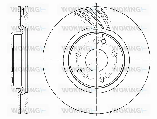 D61152.11 WOKING Тормозной диск (фото 1)