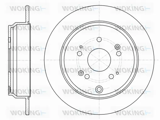 D61174.00 WOKING Тормозной диск (фото 1)