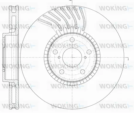 D61179.10 WOKING Тормозной диск (фото 1)