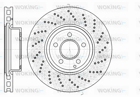 D61185.10 WOKING Тормозной диск (фото 1)