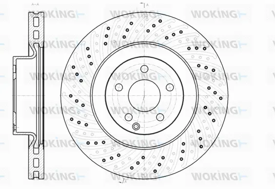 D61186.10 WOKING Тормозной диск (фото 1)