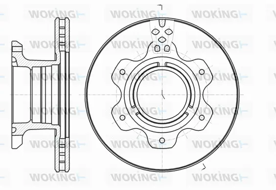 D61191.10 WOKING Тормозной диск (фото 1)
