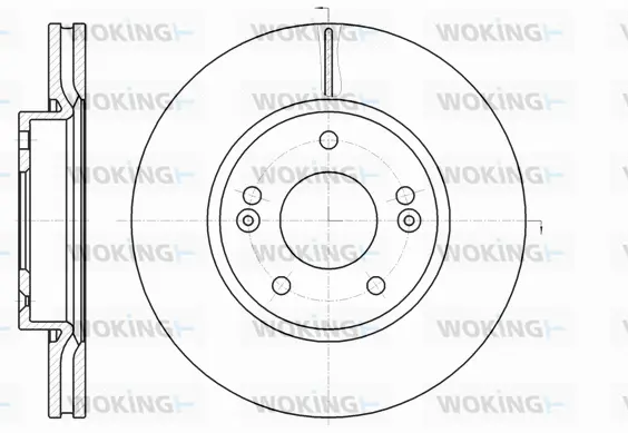 D61208.10 WOKING Тормозной диск (фото 1)
