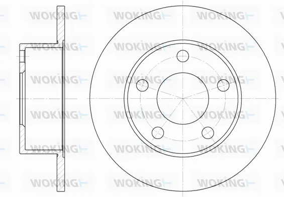 D6121.00 WOKING Тормозной диск (фото 1)