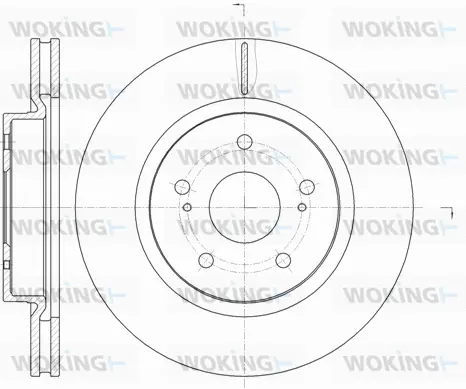 D61212.10 WOKING Тормозной диск (фото 1)