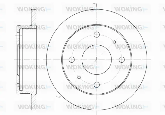 D61226.00 WOKING Тормозной диск (фото 1)