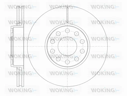 D61227.10 WOKING Тормозной диск (фото 1)