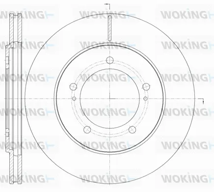 D61233.10 WOKING Тормозной диск (фото 1)