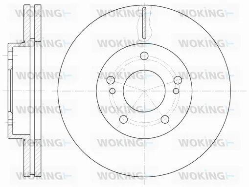 D61242.10 WOKING Тормозной диск (фото 1)