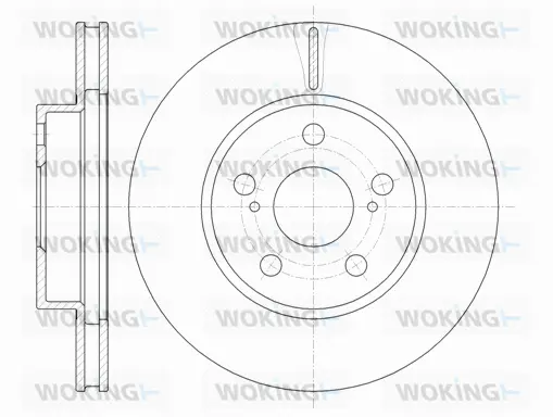 D61250.10 WOKING Тормозной диск (фото 1)