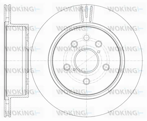 D61255.10 WOKING Тормозной диск (фото 1)