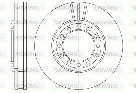 D61261.10 WOKING Тормозной диск (фото 1)