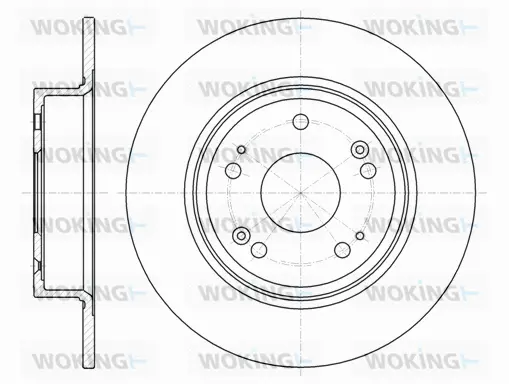 D61278.00 WOKING Тормозной диск (фото 1)