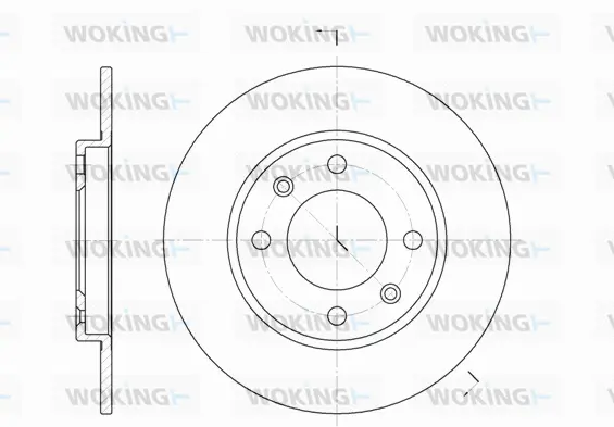 D6128.00 WOKING Тормозной диск (фото 1)
