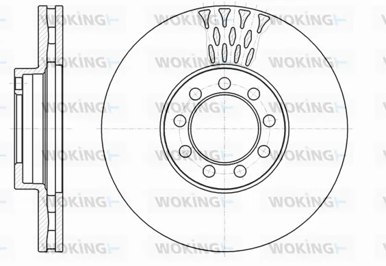 D61298.10 WOKING Тормозной диск (фото 1)