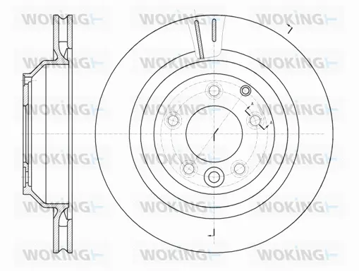 D61302.10 WOKING Тормозной диск (фото 1)