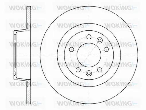D61312.00 WOKING Тормозной диск (фото 1)