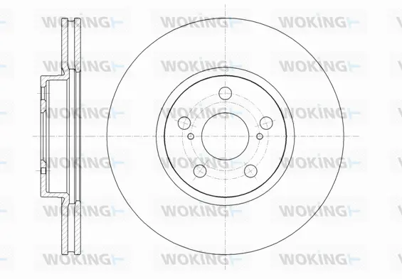 D61330.10 WOKING Тормозной диск (фото 1)
