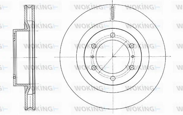 D61331.10 WOKING Тормозной диск (фото 1)
