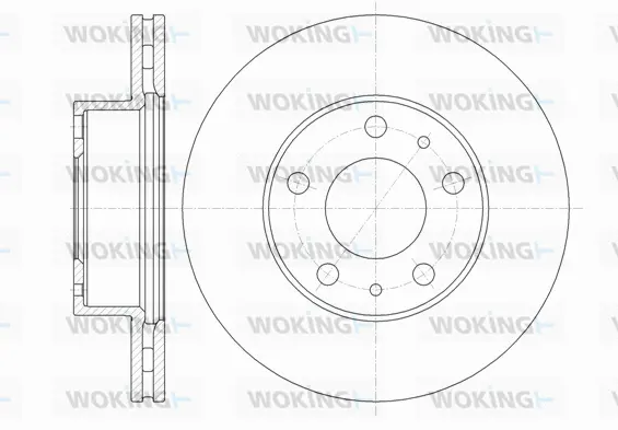 D61351.10 WOKING Тормозной диск (фото 1)