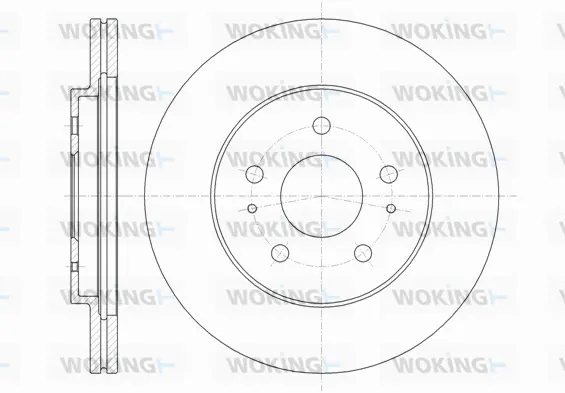 D61356.10 WOKING Тормозной диск (фото 1)