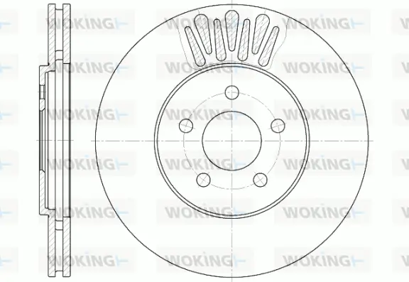 D61361.10 WOKING Тормозной диск (фото 1)