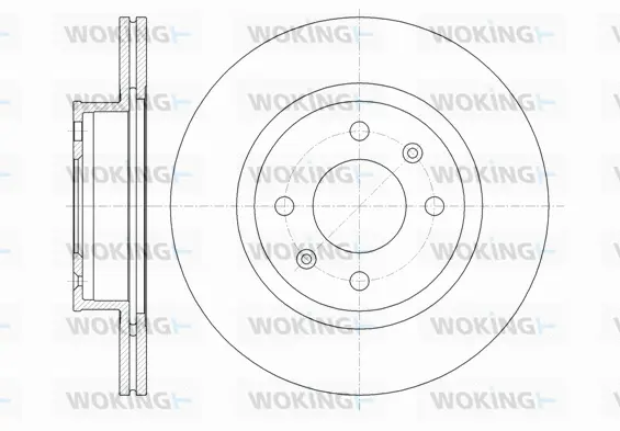 D61365.10 WOKING Тормозной диск (фото 1)