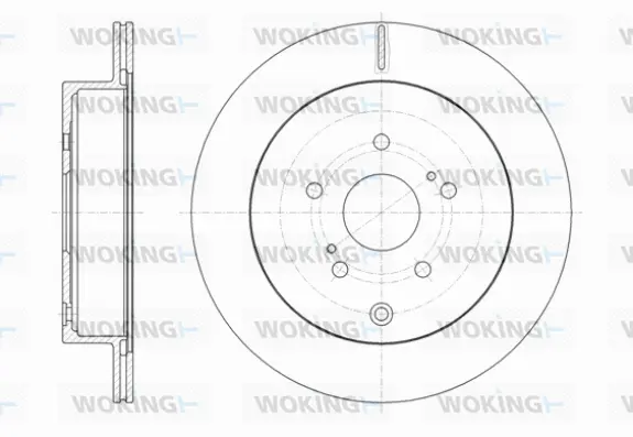 D61416.10 WOKING Тормозной диск (фото 1)