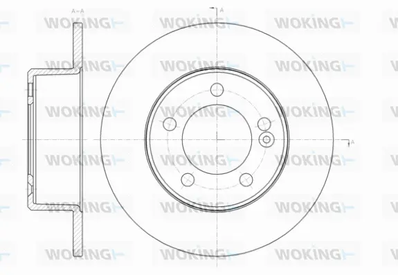 D61433.00 WOKING Тормозной диск (фото 1)