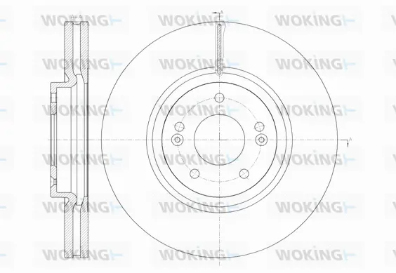 D61462.10 WOKING Тормозной диск (фото 1)