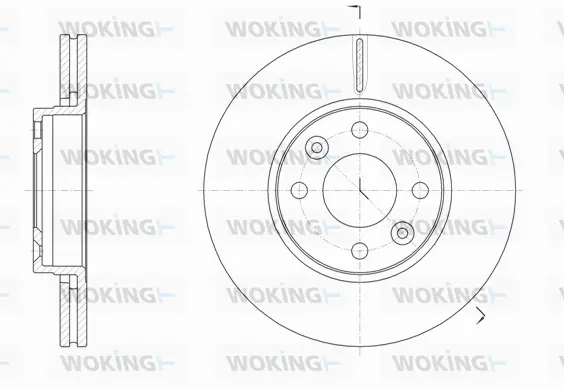 D61474.10 WOKING Тормозной диск (фото 1)