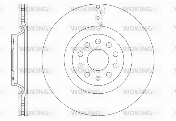 D61485.10 WOKING Тормозной диск (фото 1)