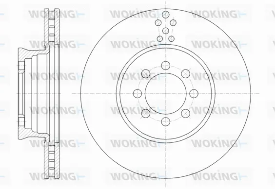D61489.10 WOKING Тормозной диск (фото 1)