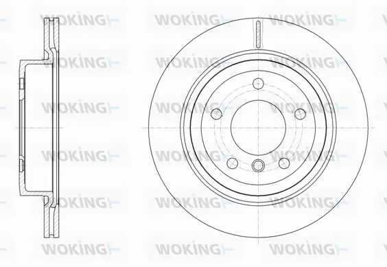 D61497.10 WOKING Тормозной диск (фото 1)