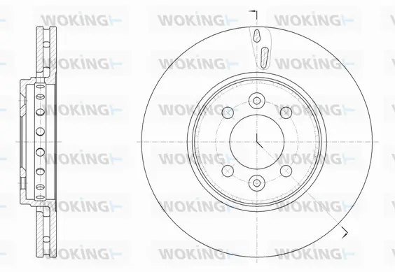 D61499.10 WOKING Тормозной диск (фото 1)