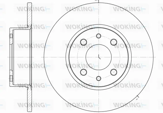 D6150.00 WOKING Тормозной диск (фото 1)