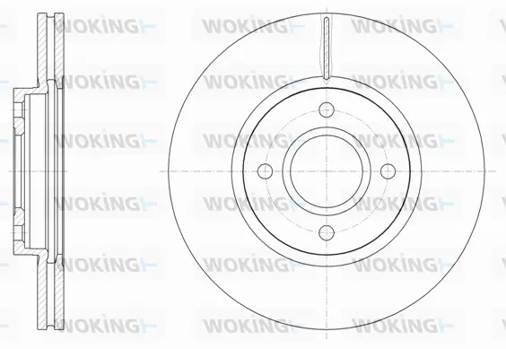 D61502.10 WOKING Тормозной диск (фото 1)
