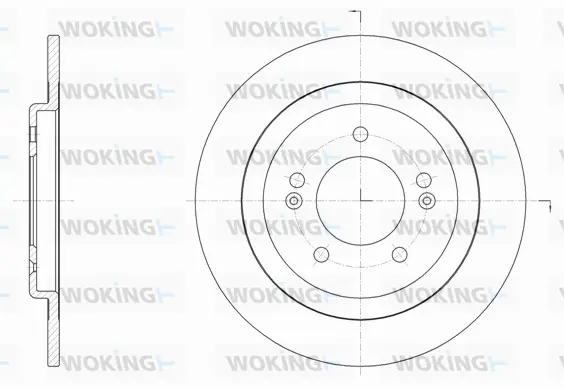 D61506.00 WOKING Тормозной диск (фото 1)