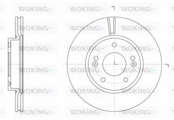 D61507.10 WOKING Тормозной диск (фото 1)