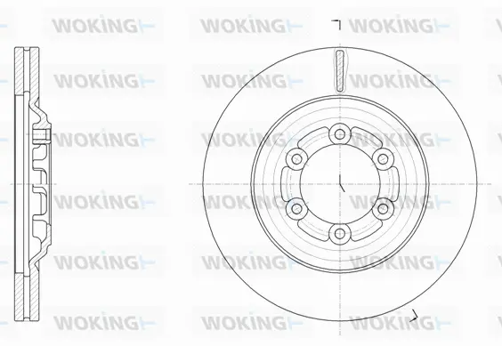 D61510.10 WOKING Тормозной диск (фото 1)