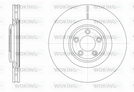 D61511.10 WOKING Тормозной диск (фото 1)