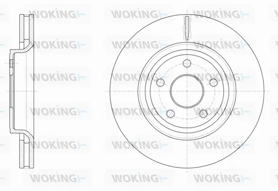 D61512.10 WOKING Тормозной диск (фото 1)