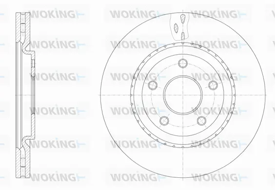 D61515.10 WOKING Тормозной диск (фото 1)