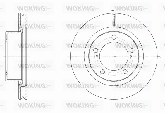D61517.10 WOKING Тормозной диск (фото 1)